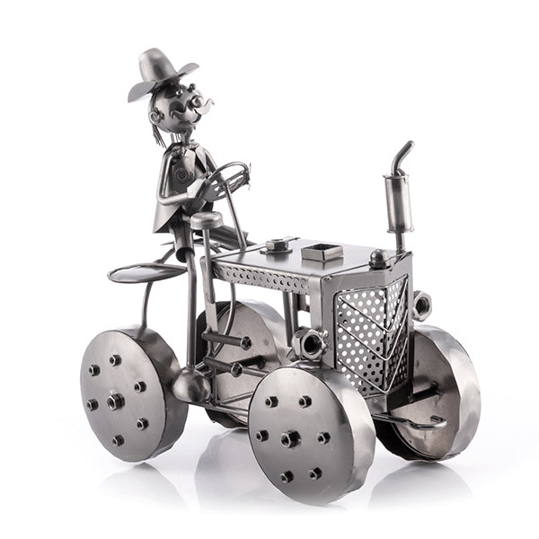 Metallic Tractor Bottle Holder