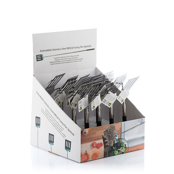 Mini Extendable Barbecue Spatula and Pan