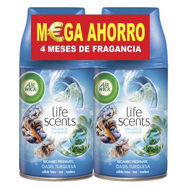 Air Wick Life Scents FreshMatic Duplo Turquoise Oasis Refill 2 x 250 ml