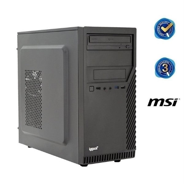 Desktop PC iggual PSIPCH428 i7-9700 8 GB RAM 240 GB SSD Black