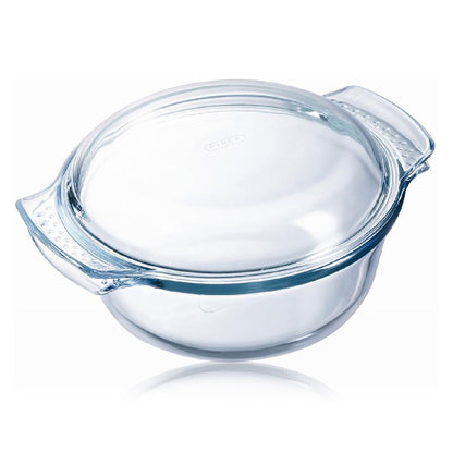Saucepans Pyrex Transparent Borosilicate Glass (25 x 20 x 11 cm / 29 x 23 x 14 cm) (2 pcs)