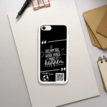 Clubshop customizable clear phone case - Dream big Work hard Make it Happen