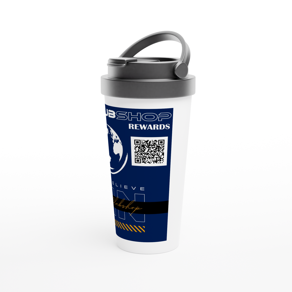 Tazza da viaggio personalizzabile in acciaio inossidabile da 15 once Clubshop