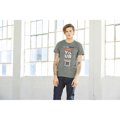T-shirt girocollo unisex premium Live Your Dreams personalizzabile di Clubshop